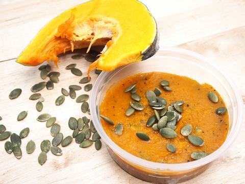 Pumpkin mash with pumpkin seeds